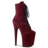 Pleaser 8" Heel Red Lace-Up Ankle Boot* Shoes 2 Pleaser 8" Heel Red Lace-Up Ankle Boot* Shoes