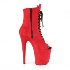 Pleaser Shoes 8" Heel Red Lace-Up 4" Platform Ankle Boot* 9 Pleaser Shoes 8