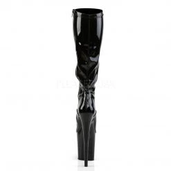 Pleaser 8" Heel Black Knee High Boots*