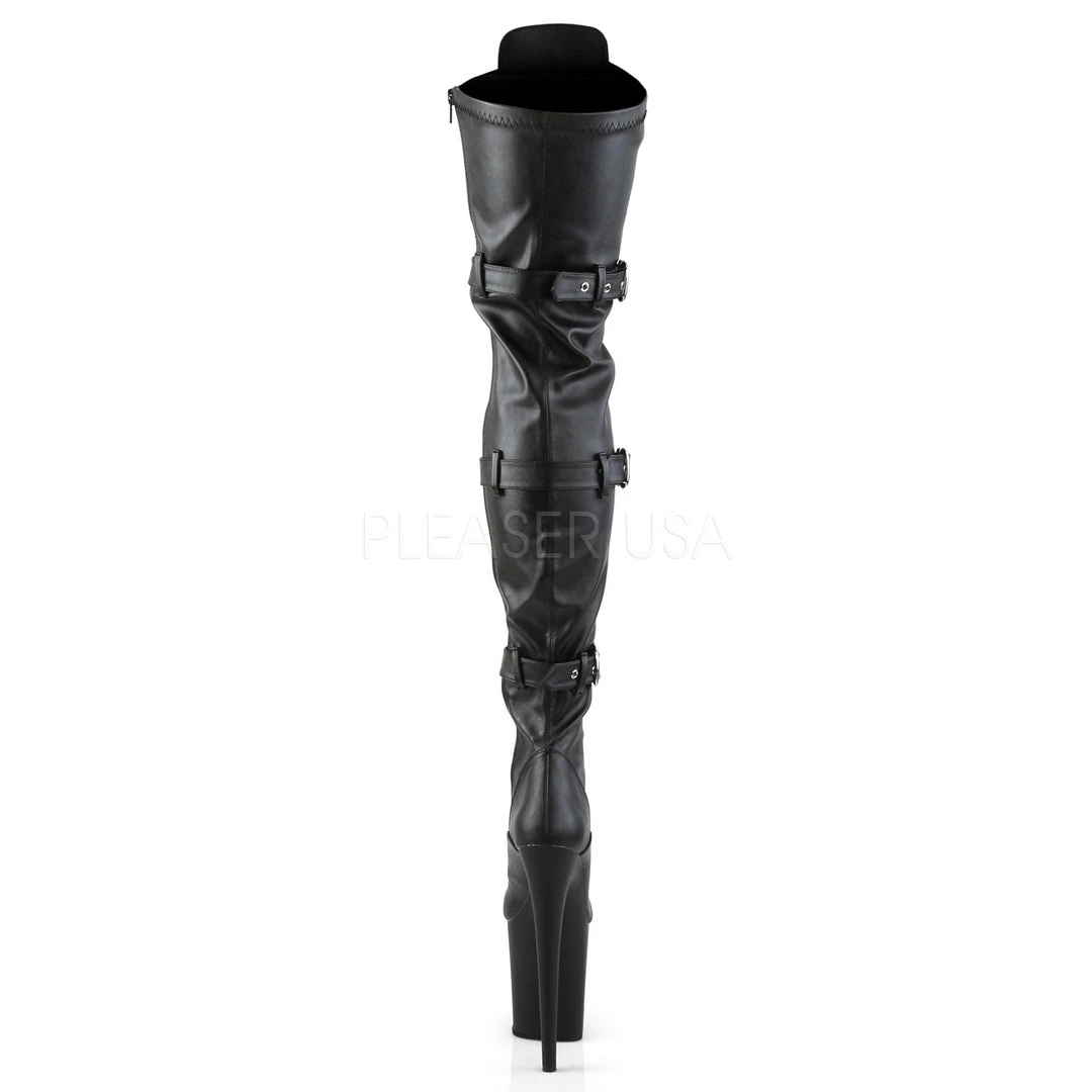 Pleaser 8" Black Platform Thigh High Boots* Shoes 5 Pleaser 8" Black Platform Thigh High Boots* Shoes