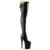 Pleaser Shoes 8" Heel Black Platform Stretch Thigh Boots* 1 Pleaser Shoes 8" Heel Black Platform Stretch Thigh Boots*