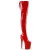 Pleaser Shoes 8" Heel Red Platform Lace-Up Thigh High Boots* 2 Pleaser Shoes 8" Heel Red Platform Lace-Up Thigh High Boots*