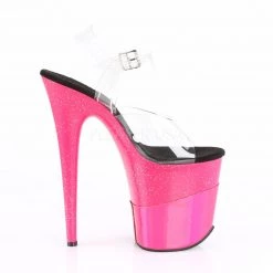 Pleaser Clear/Fuchsia 8
