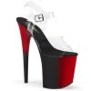 Pleaser Shoes 8" Clear/Red Ankle Strap Platform Heels* 2 Pleaser Shoes 8" Clear/Red Ankle Strap Platform Heels*