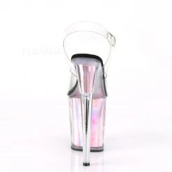 Pleaser Shoes Clear/Pink 8