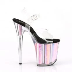 Pleaser Shoes Clear/Pink 8