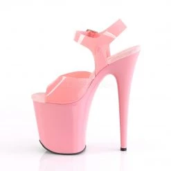Pleaser 8" Baby Pink Ankle Strap Heels*