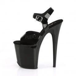 Pleaser 8" Black Ankle Strap Heels W/ 4" Platform* Shoes 7 Pleaser 8