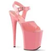 Pleaser 8" Baby Pink Ankle Strap Heels*