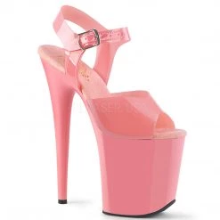Pleaser 8" Baby Pink Ankle Strap Heels*