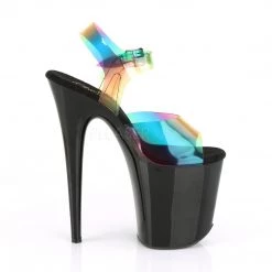 Pleaser Black/Rainbow 8