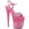 Pleaser 8" Pink Glitter High Heels* Shoes