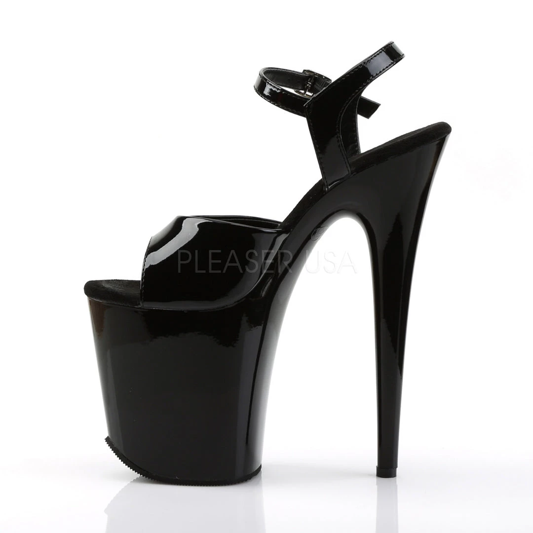 Pleaser 8" Black Ankle Strap Heels* Shoes 4 Pleaser 8" Black Ankle Strap Heels* Shoes