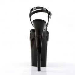 Pleaser 8" Black Ankle Strap Heels* Shoes 8 Pleaser 8