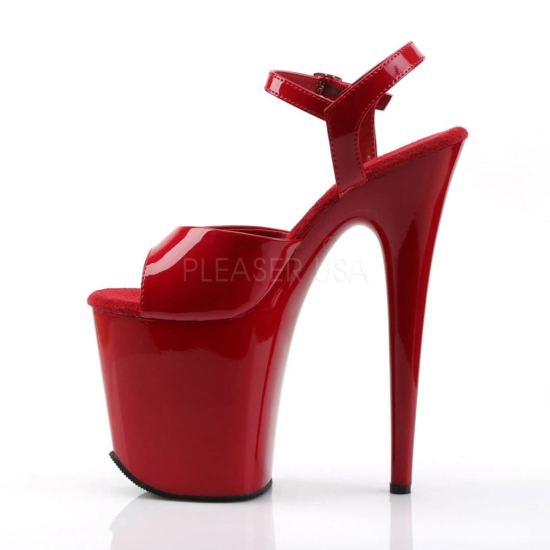 Pleaser 8" Red Ankle Strap Heels* Shoes 4 Pleaser 8" Red Ankle Strap Heels* Shoes