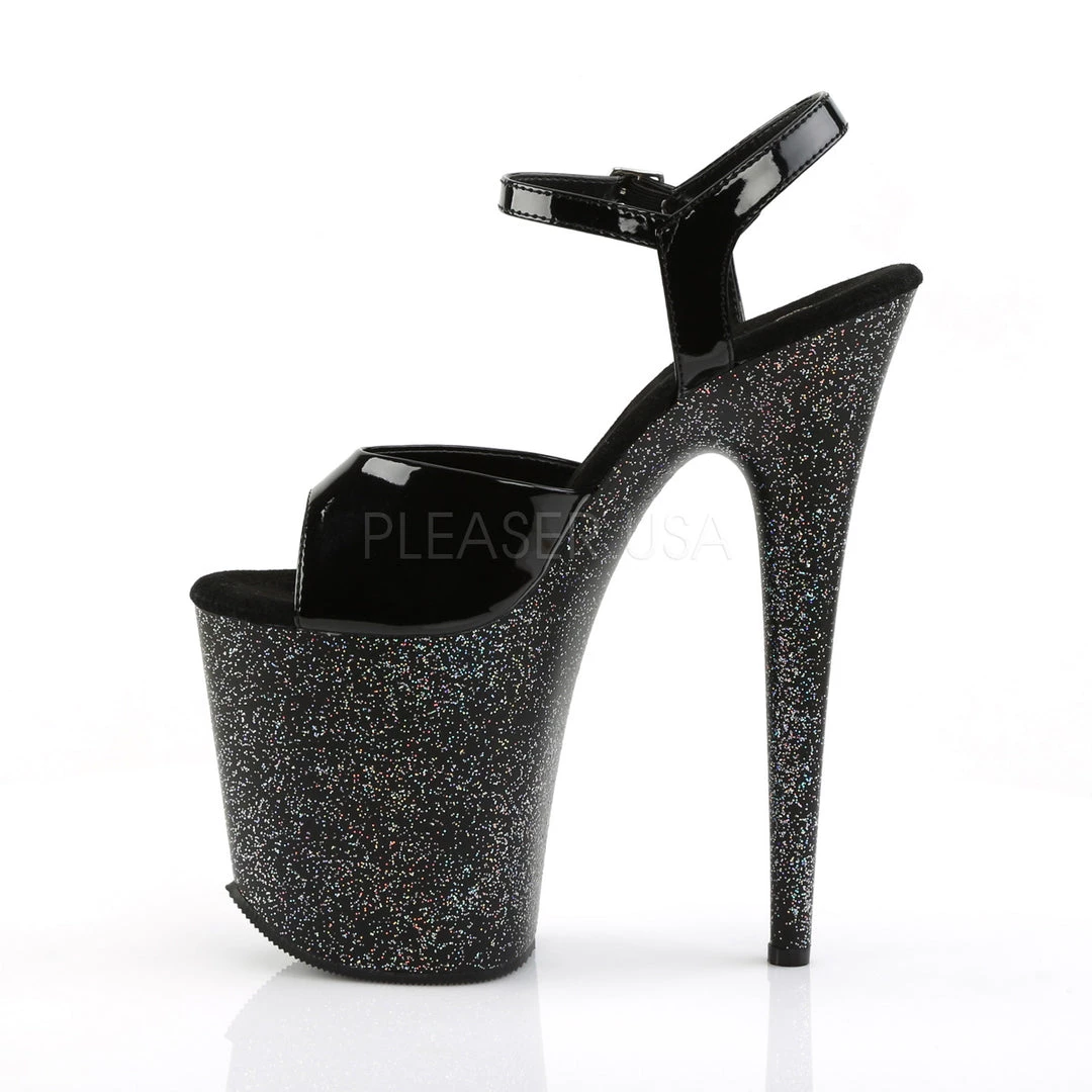 Pleaser Shoes 8" Black Glitter Heels* 4 Pleaser Shoes 8" Black Glitter Heels*
