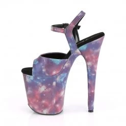 Pleaser 8" Heel Purple/Blue Ankle Strap Platforms* Shoes