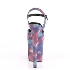 Pleaser 8" Heel Purple/Blue Ankle Strap Platforms* Shoes 8 Pleaser 8