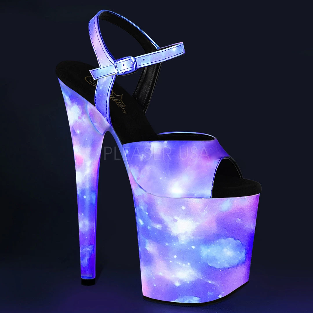 Pleaser 8" Heel Purple/Blue Ankle Strap Platforms* Shoes 3 Pleaser 8" Heel Purple/Blue Ankle Strap Platforms* Shoes
