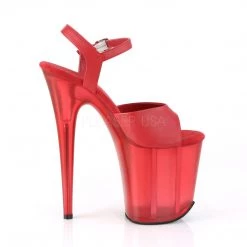 Pleaser 8" Red Faux Leather Heels* 9 Pleaser 8