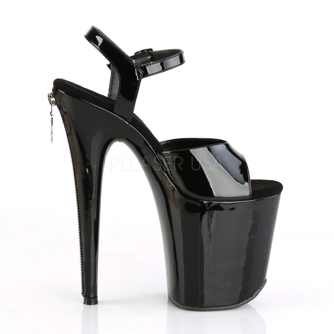Pleaser 8" Black Ankle Strap Pumps* Shoes 6 Pleaser 8" Black Ankle Strap Pumps* Shoes