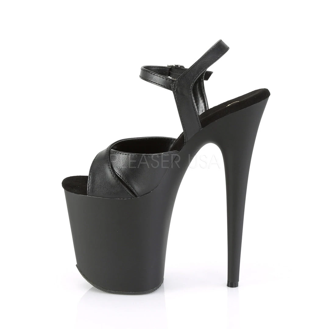 Pleaser Black 8" Faux Leather High Heels* 4 Pleaser Black 8" Faux Leather High Heels*
