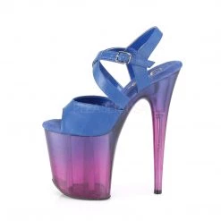 Pleaser 8" Heel Blue Ankle Strap Sandal Platform Shoes*