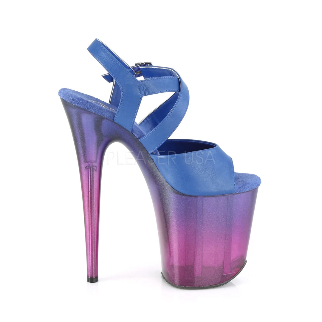 Pleaser 8" Heel Blue Ankle Strap Sandal Platform Shoes* 6 Pleaser 8" Heel Blue Ankle Strap Sandal Platform Shoes*