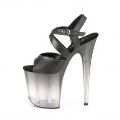Pleaser 8" Stilleto Black Ankle Strap Sandal Platform Shoes*