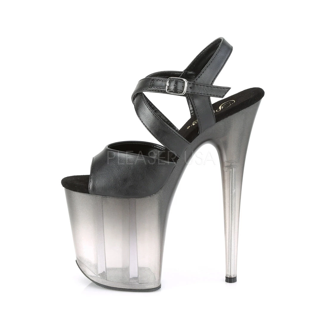 Pleaser 8" Stilleto Black Ankle Strap Sandal Platform Shoes* 4 Pleaser 8" Stilleto Black Ankle Strap Sandal Platform Shoes*