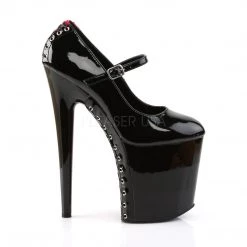 Pleaser 8" Heel Black/Red Platform Shoes* 9 Pleaser 8