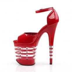 Pleaser 8" Red Ankle Strap Stripper Heels* Shoes