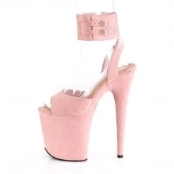 Pleaser 8" Pink Ankle Strap High Heels* Shoes