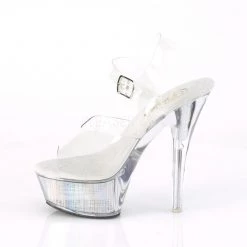 Pleaser Shoes Clear/Silver 6" LED Illuminated Heels* 8 Pleaser Shoes Clear/Silver 6