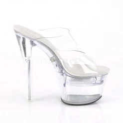 Pleaser Shoes Clear 7" LED Illuminated Heels*