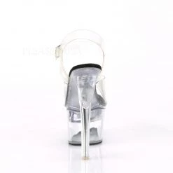 Pleaser Clear/Black 7" LED Illuminated High Heels* 9 Pleaser Clear/Black 7