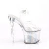 Pleaser Shoes 7" Clear LED Illuminated Platform Heels*