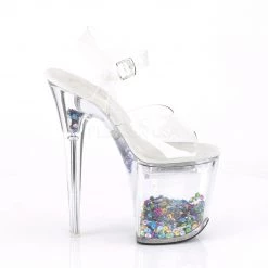 Pleaser Shoes 8" Clear LED Illuminated Platform Heels*