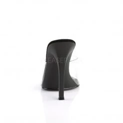 Fabulicious Shoes Clear/Black Matte 4.5