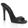 Fabulicious Black Matte 4.5" Heel Slide Shoes