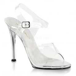 Fabulicious Shoes Women's Clear Lucite 4.5