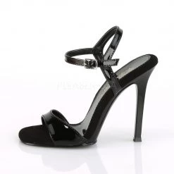 Fabulicious 4.5" Heel Black Ankle Strap Sandal Shoes 7 Fabulicious 4.5