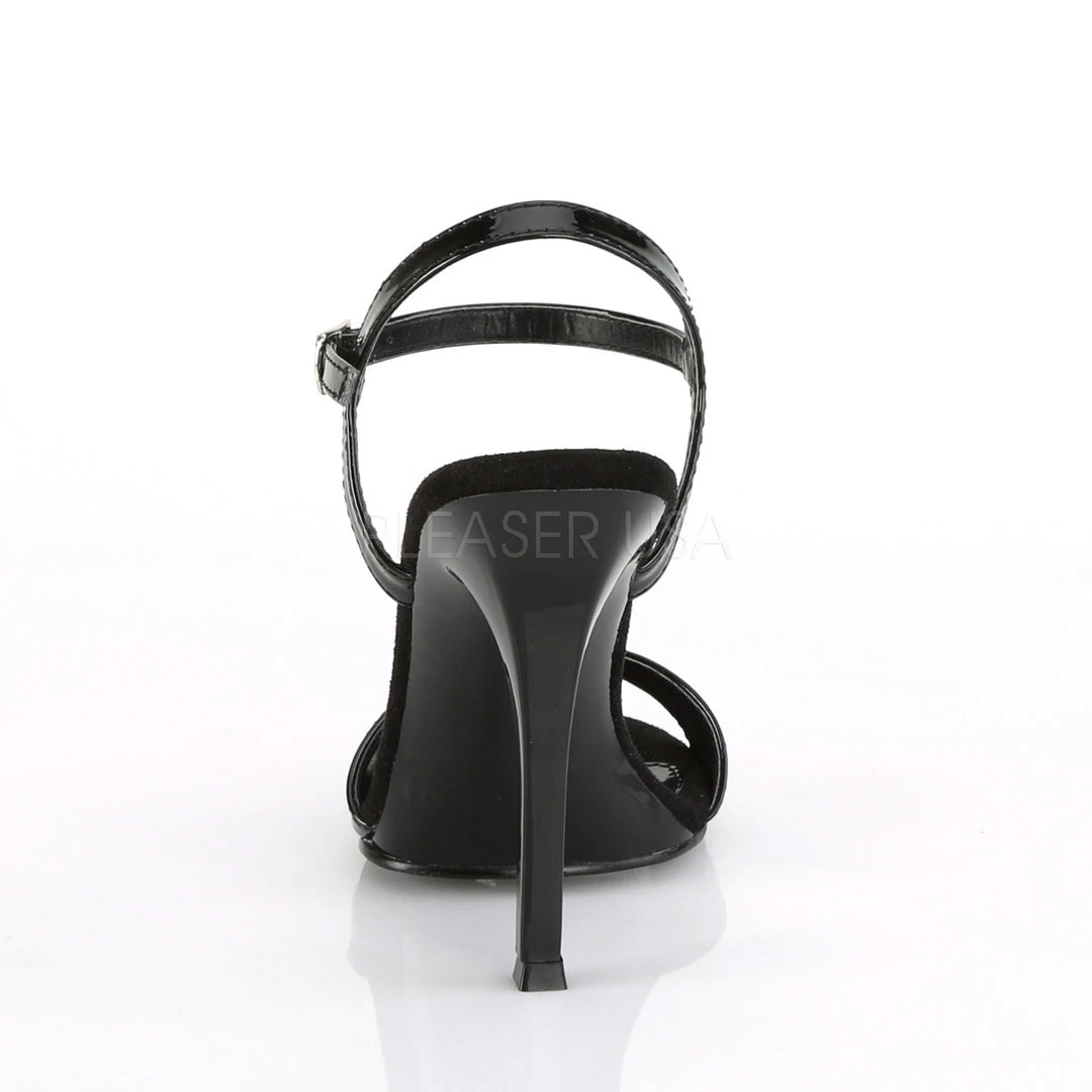 Fabulicious 4.5" Heel Black Ankle Strap Sandal Shoes 5 Fabulicious 4.5" Heel Black Ankle Strap Sandal Shoes