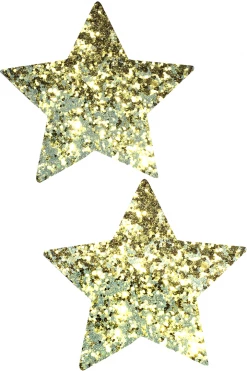 NevaNude New Chunky Gold Glitter Star Nipple Pasties