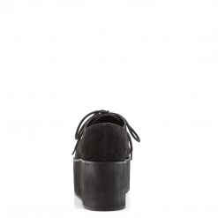 Demonia Black Vegan Suede 2.8