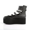 Demonia Black Vegan Leather 2.8" Platform Shoes* 2 Demonia Black Vegan Leather 2.8" Platform Shoes*