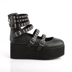 Demonia Black Vegan Leather 2.8