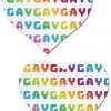 Pastease Rainbow Gay On White Hearts Nipple Pasties