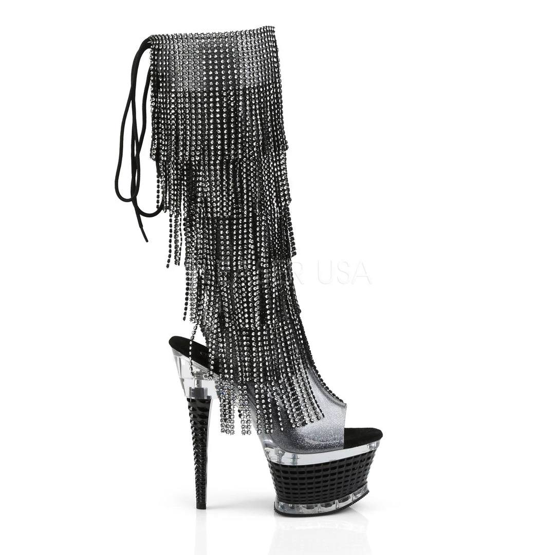 Pleaser 6" Heel Black Open Toe/Heel Platform Booties* Shoes 6 Pleaser 6" Heel Black Open Toe/Heel Platform Booties* Shoes