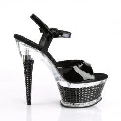 Pleaser Shoes 6.5" Black Ankle Strap Heels* 9 Pleaser Shoes 6.5